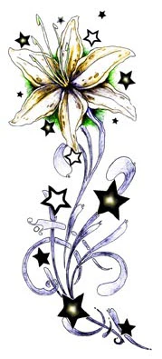 Star Flower Tattoo - Image 2