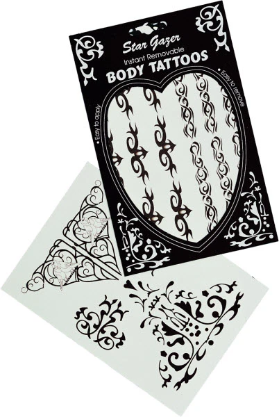 Stargazer Black Henna Body Tattoos