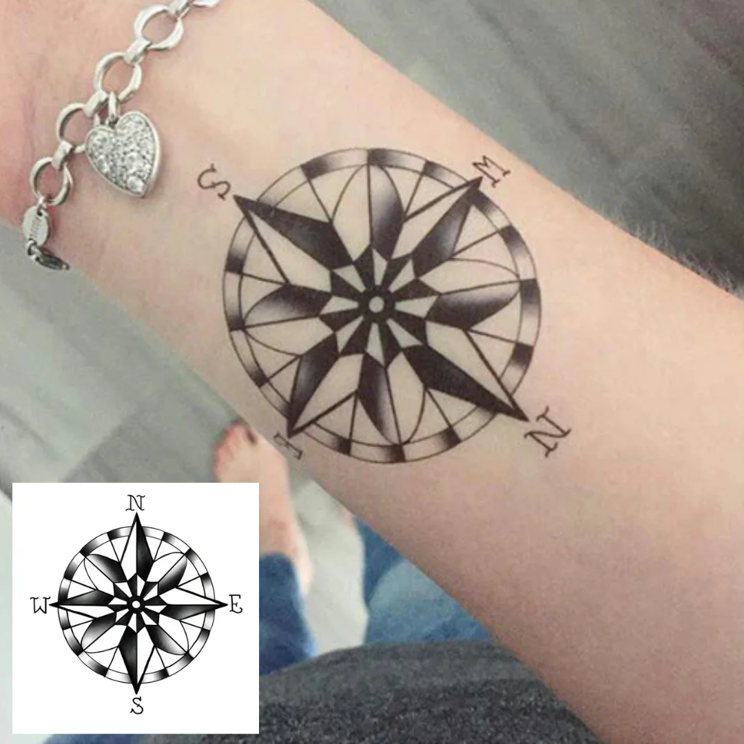 Strepik Compass Tattoo