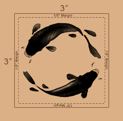 Strepik Koi Fish Tattoo - Image 3