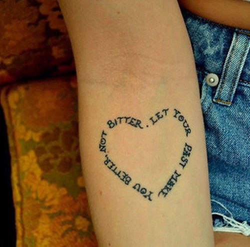 Strepik Let your Past Make You better, Not Bitter Tattoo