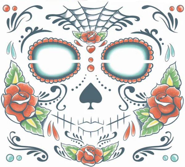 Sugar Skull Facial Tattoo Kit - Image 2