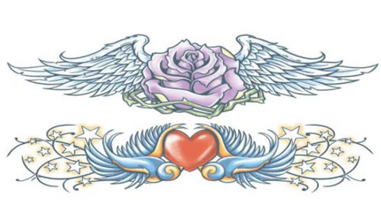 Swallows - Chicks Dig Bands - Tinsley Transfers (2 Tattoos)