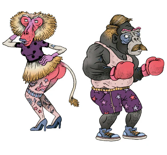The Pinup & The Boxer - Tattoonie (2 Tattoos)