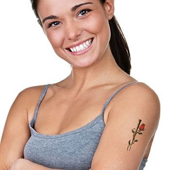 Traditional Rose & Dagger Tattoo - Image 2