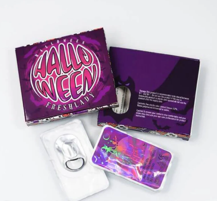Trauma White Coloured Contact Lenses - Image 3