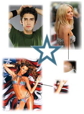 Trendy Star Tattoo - Image 2