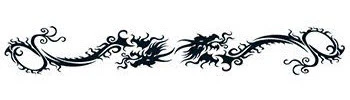Tribal Dragon Band Tattoo