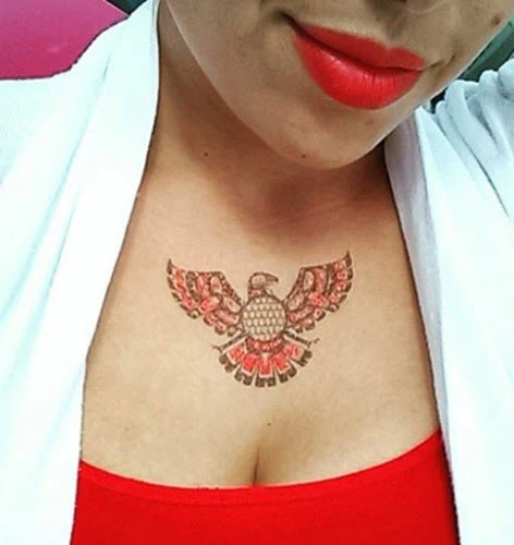 Tribal Eagle Color Tattoo - Image 3