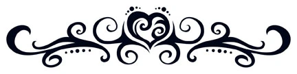 Tribal Heart Black Tattoo