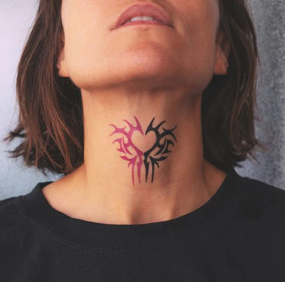 Tribal Heart Temporary Tattoo - Tattoonie - Image 2