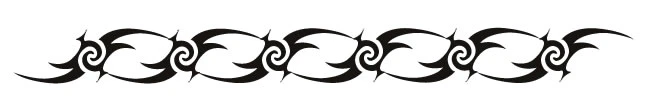 Tribal Hook & Swirls Armband - Glow Tattoo