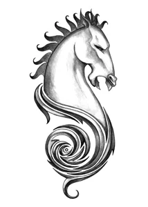 Tribal Horse Tattoo