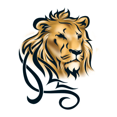 Tribal Lion Head Tattoo