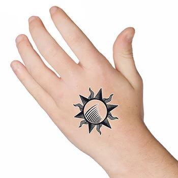 Tribal Sun - Glow Tattoo - Image 2