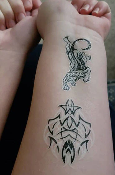 Tribal & Tiger Glow In The Dark Tattoos - Image 4