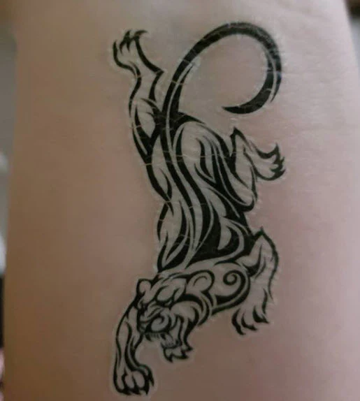 Tribal & Tiger Glow In The Dark Tattoos - Image 5