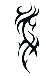 Tribal Waterfall Tattoo
