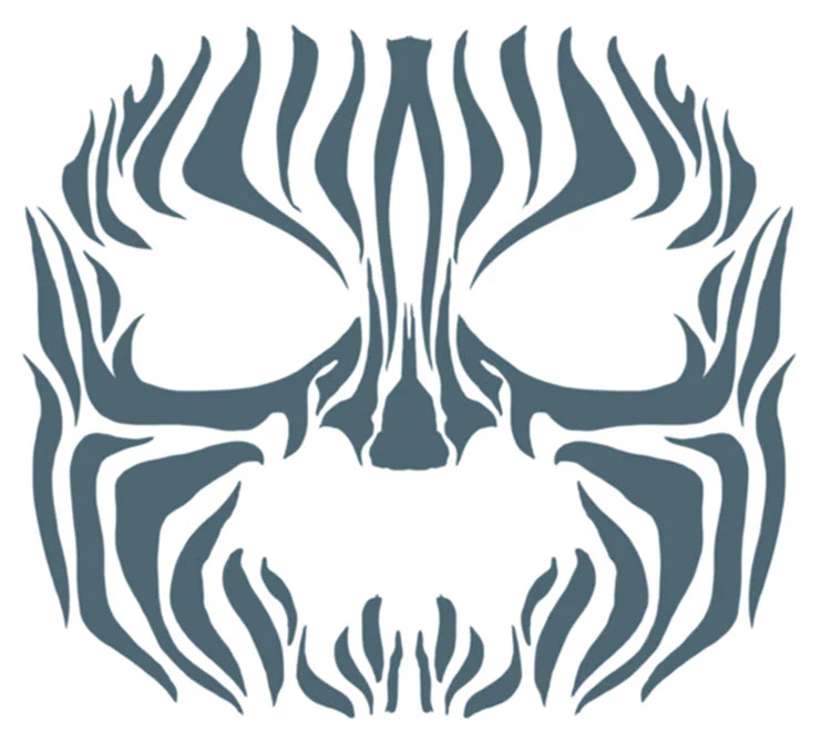 Tribal Zebra Facial Tattoo Kit - Image 2