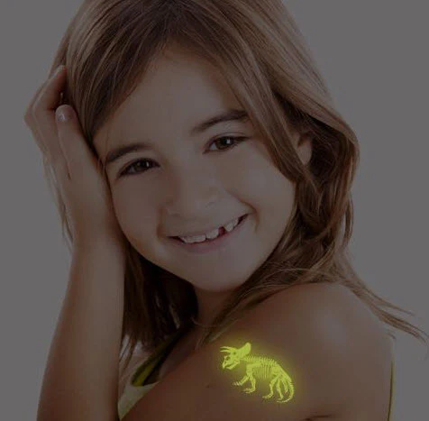 Triceratops - Glow Tattoo - Image 2