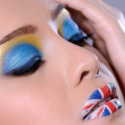 Union Jack Violent Lips (3 Lip Tattoo Sets) - Image 5
