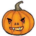 Vampire Pumpkin Tattoo