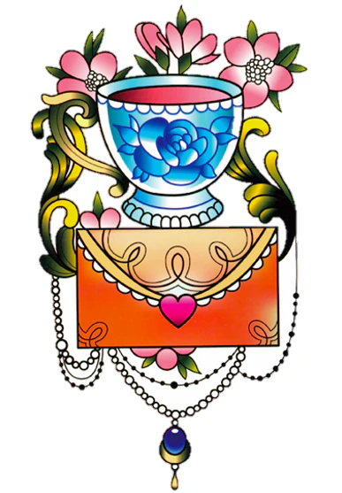 Vintage Love Letter Tattoo