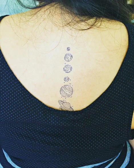 Vintage Planets Tattoo - Image 3