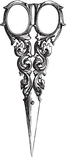 Vintage Scissors Tattoo