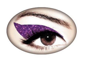 Violet Glitteratti Violent Eyes (8 Eye Tattoos)