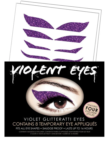 Violet Glitteratti Violent Eyes (8 Eye Tattoos) - Image 3
