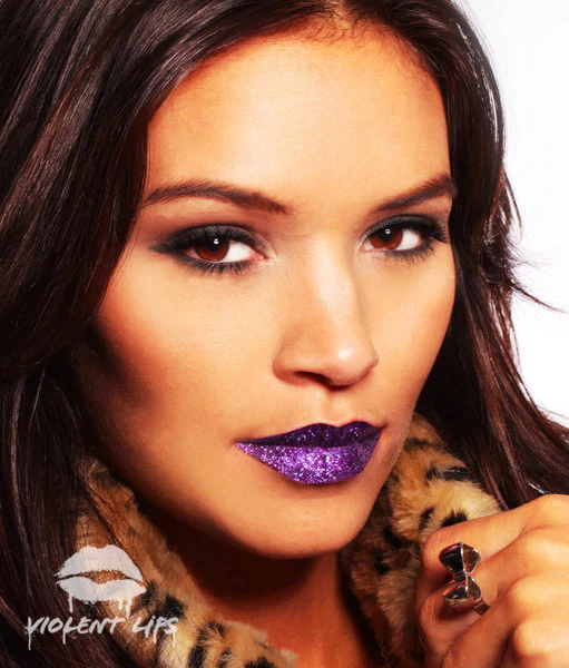 Violet Glitteratti Violent Lips (3 Lip Tattoo Sets) - Image 2