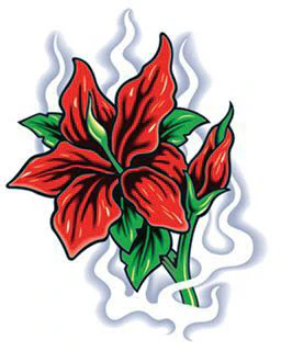 Voluptuous Flower Tattoo