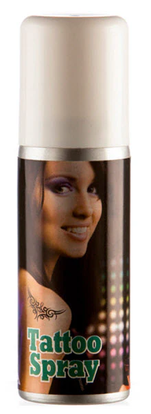 White Temporary Tattoo Spray 50 ml