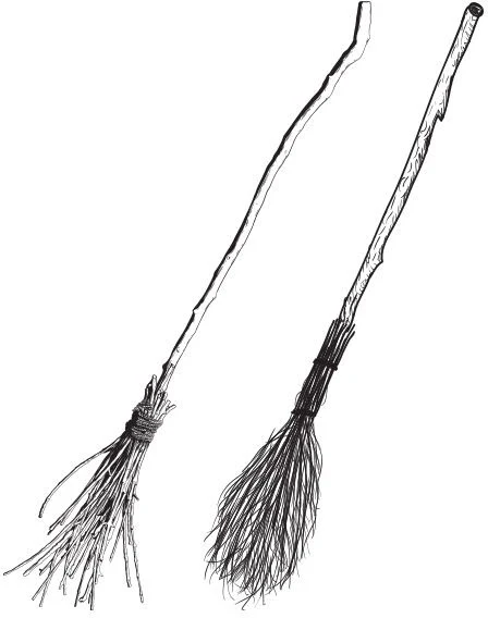 Witches Brooms Tattoo