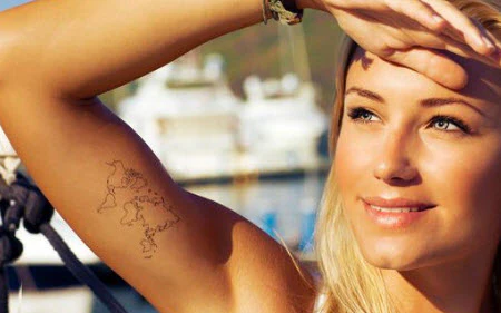 World Outline Tattoo - Image 2