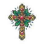 Xmas Cross Tattoo