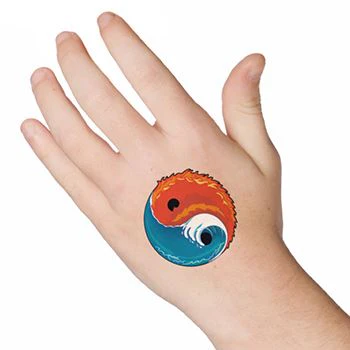 Yin Yang Fire & Water Tattoo - Image 2