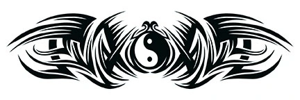 Yin Yang Tribal Tattoo